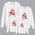 Christmas cartoon cute elk printed warm sweater family of three series